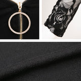 【メール便】バスト開きセクシージップレーストップス