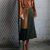 デザインプリーツスカート【H】