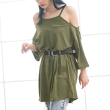 【メール便】オーバーサイズカットチュニックトップス