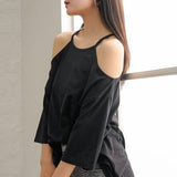 【メール便】オーバーサイズカットチュニックトップス