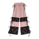 水着用コーデワイドパンツ