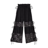 水着用コーデワイドパンツ