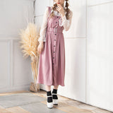 フロントボタンジャンスカワンピース