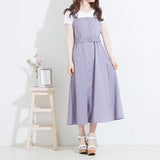 フロントボタンジャンスカワンピース