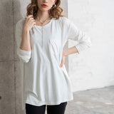 【メール便】ポケット付き長袖ロンT