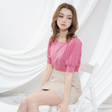 【メール便】パフスリーブトップス