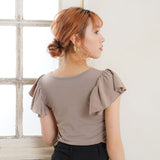 【メール便】ラッフルスリーブトップス