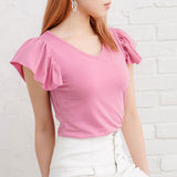 【メール便】ラッフルスリーブトップス