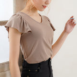 【メール便】ラッフルスリーブトップス