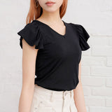 【メール便】ラッフルスリーブトップス