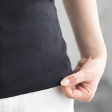 【メール便】前後2WAYクロスリブ半袖トップス