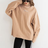 【8P】ライトブルーロゴラインカットソー