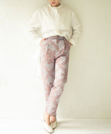 ジャガードテーパードパンツ