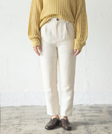 ツイードテーパードパンツ