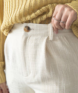 ツイードテーパードパンツ