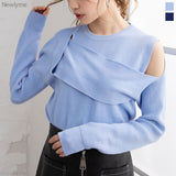 デザインニットトップス