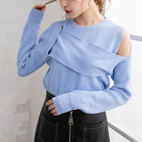 デザインニットトップス