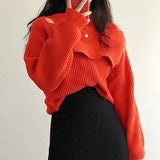 デザインニットトップス