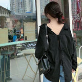 【メール便】バックリボンブラウス