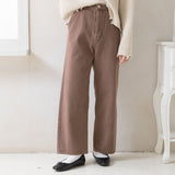 カラーツイルバックレースアップパンツ