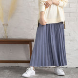 配色プリーツスカート