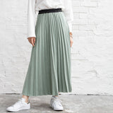 配色プリーツスカート