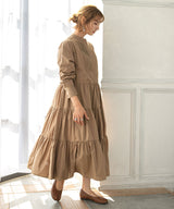 キャンブリックティアードワンピース