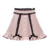 オーガンジフリルリボンスカート