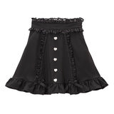 オーガンジフリルリボンスカート