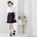 デニムorツイルフリルスカート