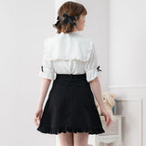 デニムorツイルフリルスカート