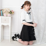 デニムorツイルフリルスカート