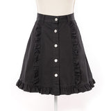 デニムorツイルフリルスカート