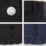 デニムorツイルフリルスカート