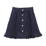 デニムorツイルフリルスカート