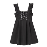 【メール便】ビジューリボンフリルジャンスカ