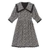 セーラー襟バックリボンワンピース