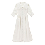 セーラー襟バックリボンワンピース