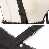 サスペンダーレースフレアスカート