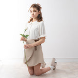 Roseラップ台形スカート