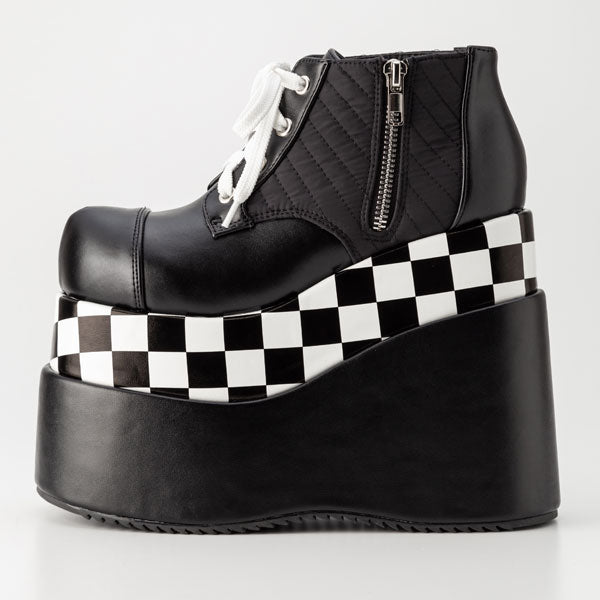【Rabintage】Checker flag pattern Platform Shoes