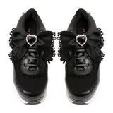 フリルリボンスニーカーパンプス