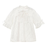 リボン2setレースフリルブラウス