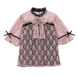 リボン2setレースフリルブラウス