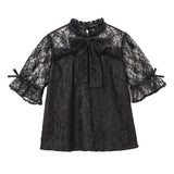 リボン2setレースフリルブラウス