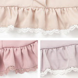 バックルベルトフリルレースショートパンツ