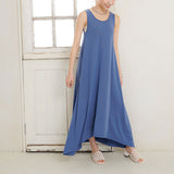 イレギュラーヘムカットマキシワンピース