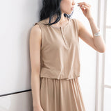 前後2WAYヘンリーネックワンピース