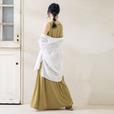 前後2WAYヘンリーネックワンピース