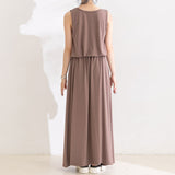 前後2WAYヘンリーネックワンピース